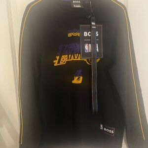 Boss Black and Purple Lakers Sweatshirt